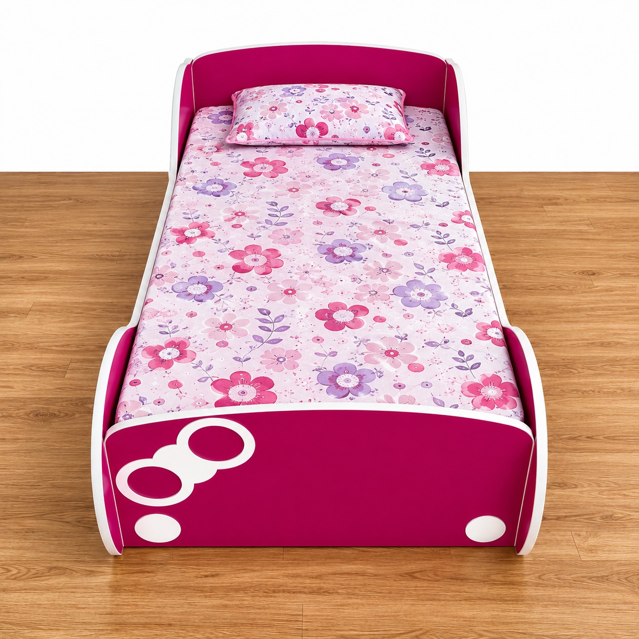 Vibrant Kids' Bed with Colorful Finish
